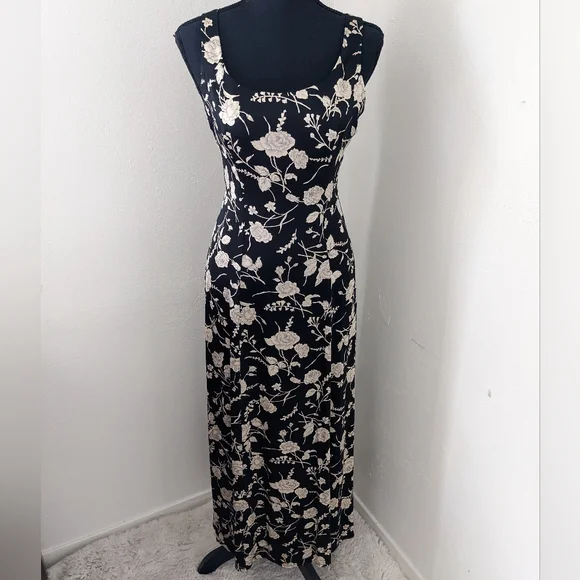 chinese dress ladies Taylor Dresses Women's Long Sleeve V-Neck Floral Print Braided Belt Sheath Maxi  Dress, Blue Cobalt, 2 at Amazon Women's Clothing store main image 0